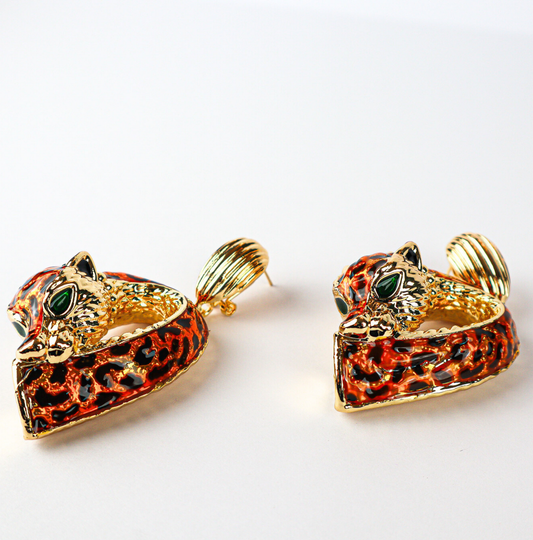 Leopard Luxe Statement Earring
