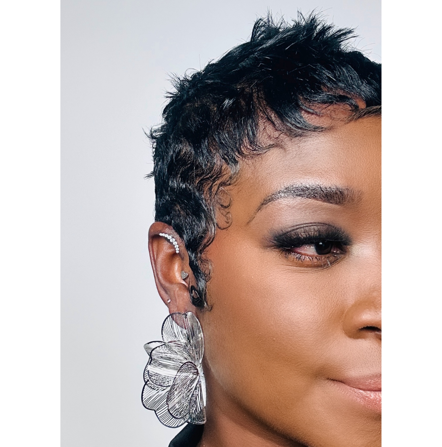 Petal Pusher Statement Earring