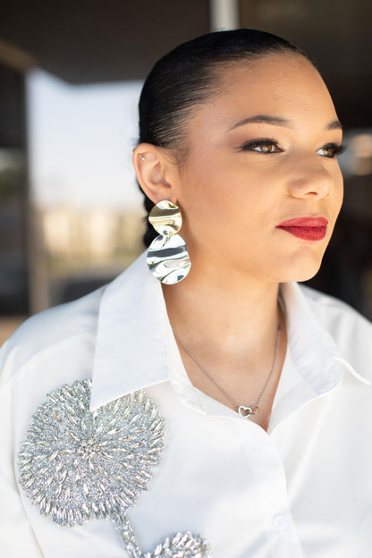 MDG Embellished Button Down Shirt