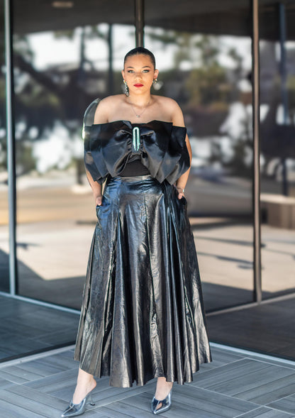Legend Faux Leather Maxi Skirt