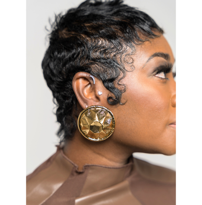 Geoma Button Earring