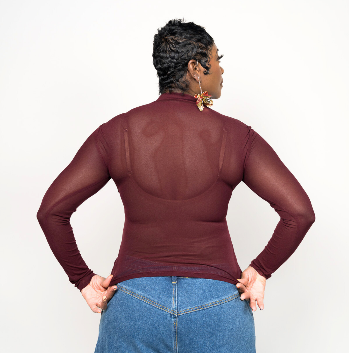 Stretch Rebel Mesh Top