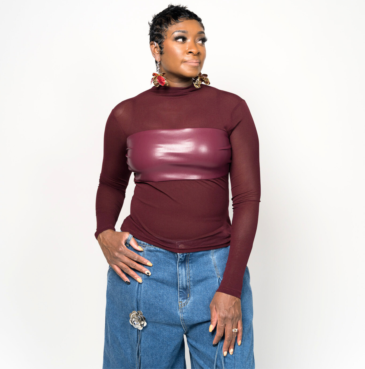 Stretch Rebel Mesh Top