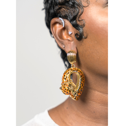 Leopard Luxe Statement Earring
