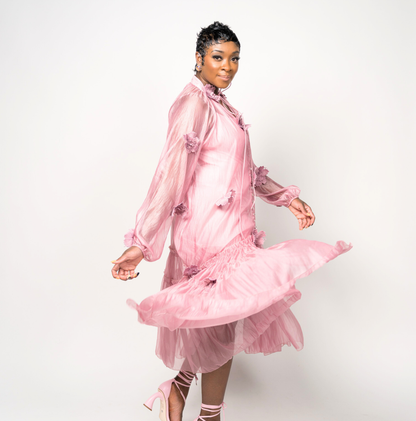 Free Spirit Sheer Midi Dress