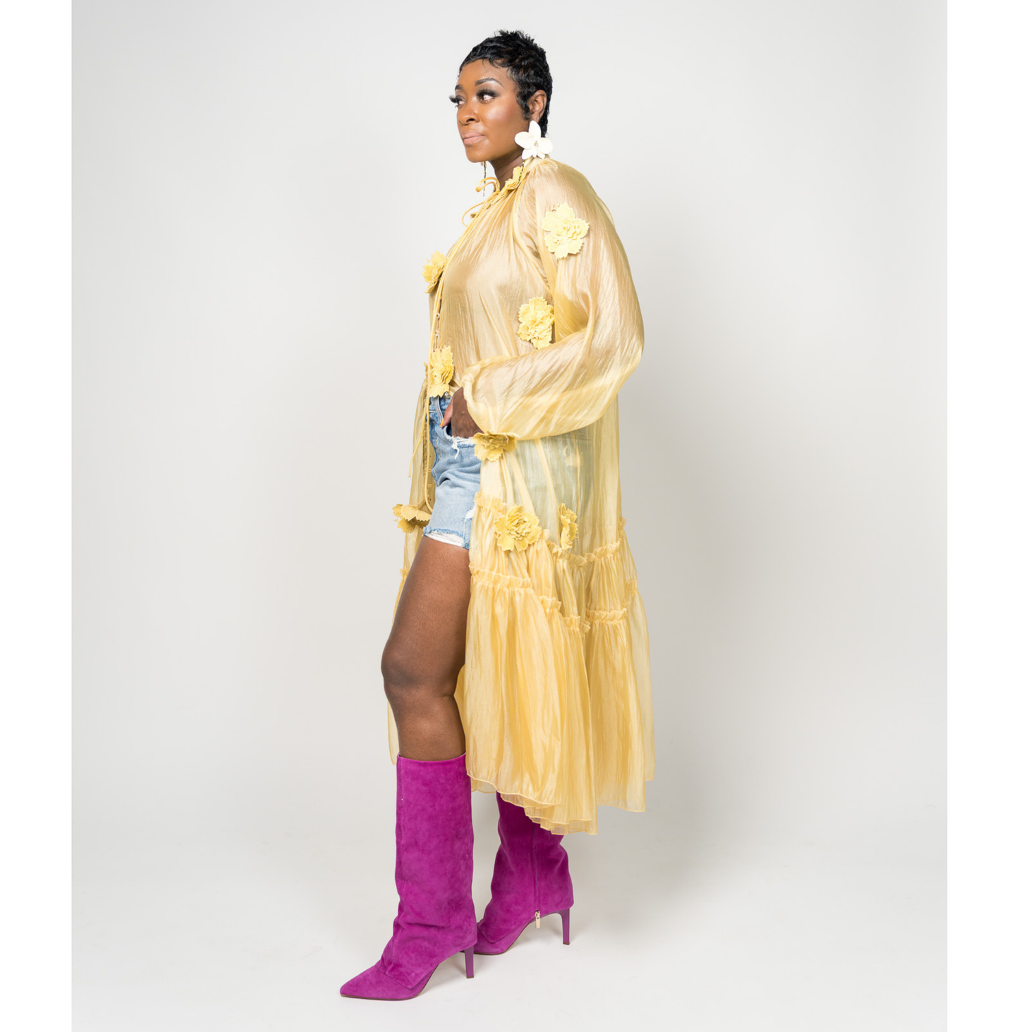 Free Spirit Sheer Midi Dress