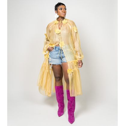 Free Spirit Sheer Midi Dress