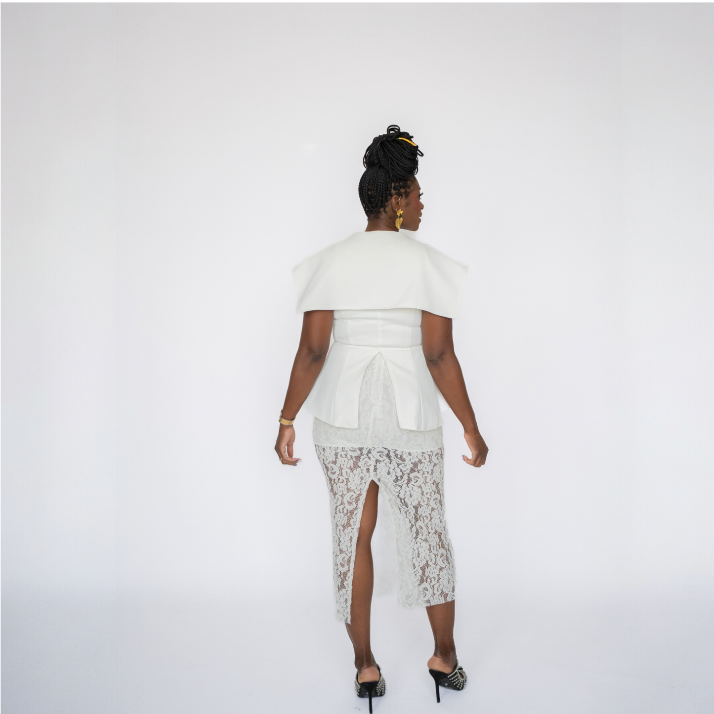 Power Sailor Midi Skirt Set