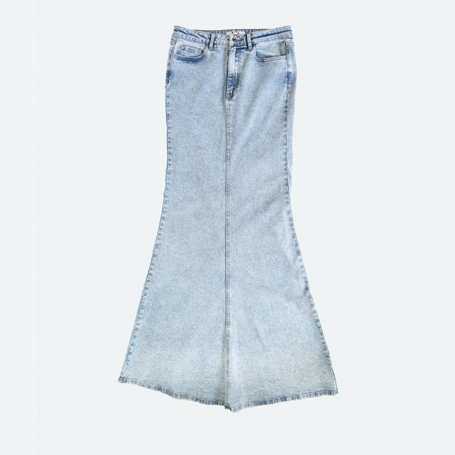 Hour Glass Maxi Denim Skirt