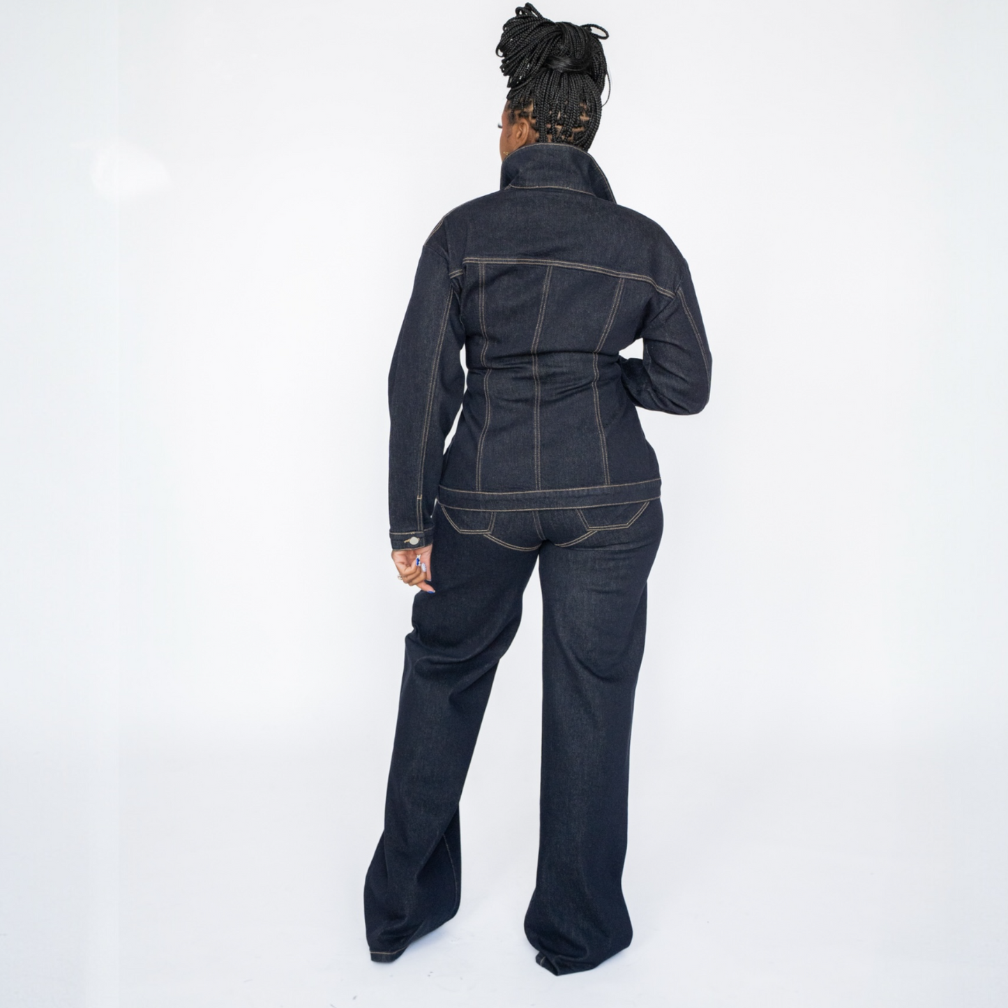 Contour  Seam Denim Pants