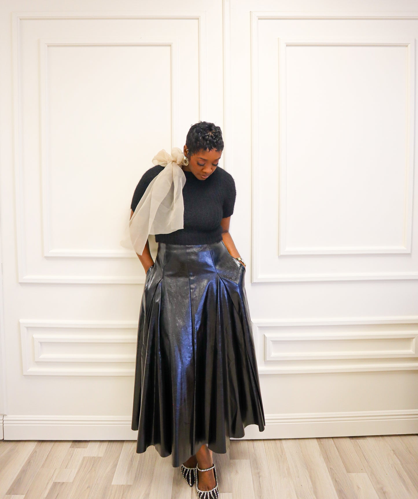 Legend Faux Leather Maxi Skirt