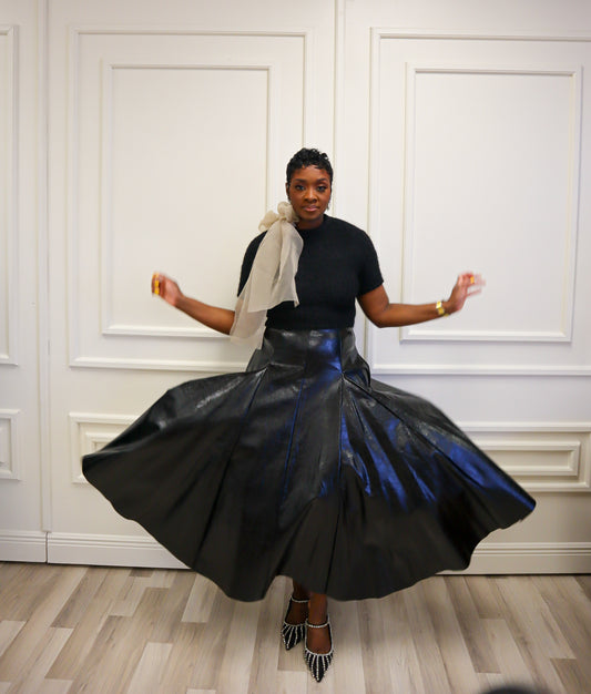 Legend Faux Leather Maxi Skirt