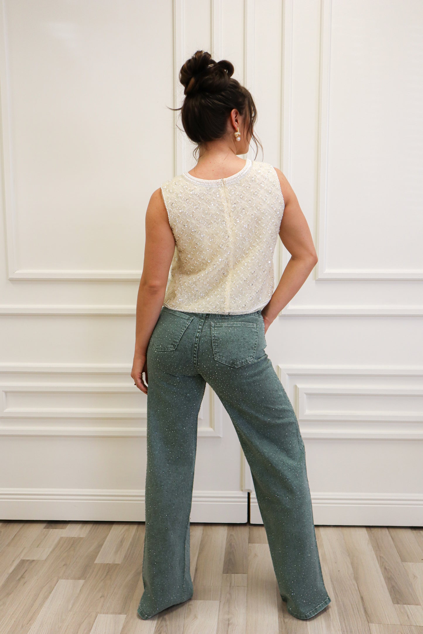 Prenite Soft Sage Denim Pant