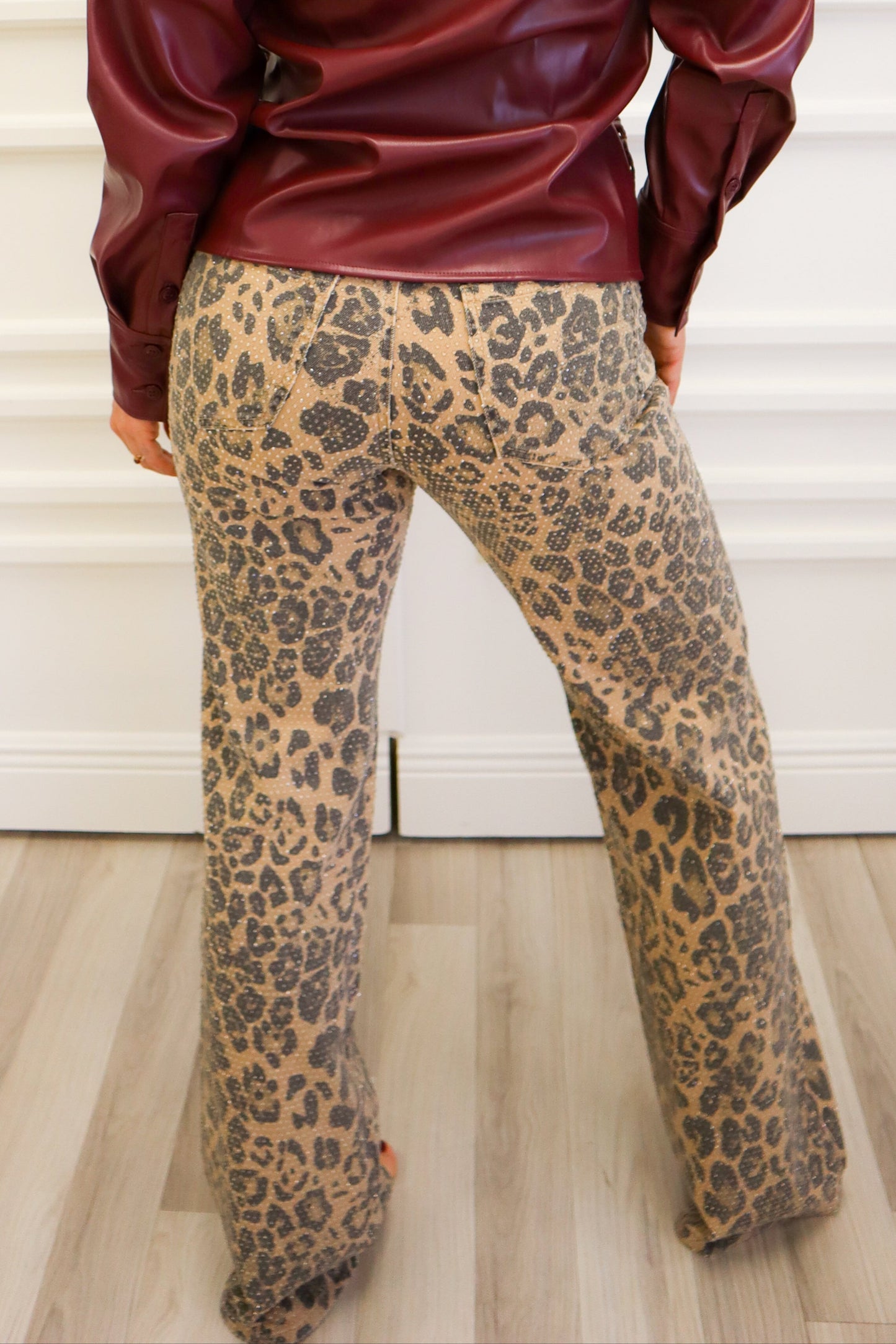 Leopard Luxxe Denim Pants