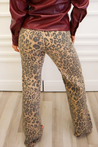 Leopard Luxxe Denim Pants