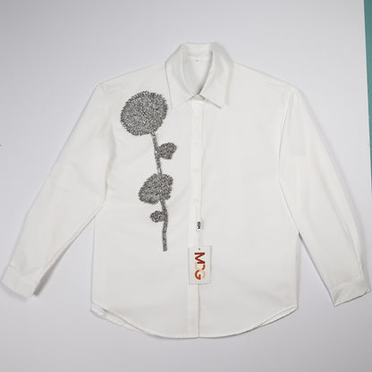 MDG Embellished Button Down Shirt