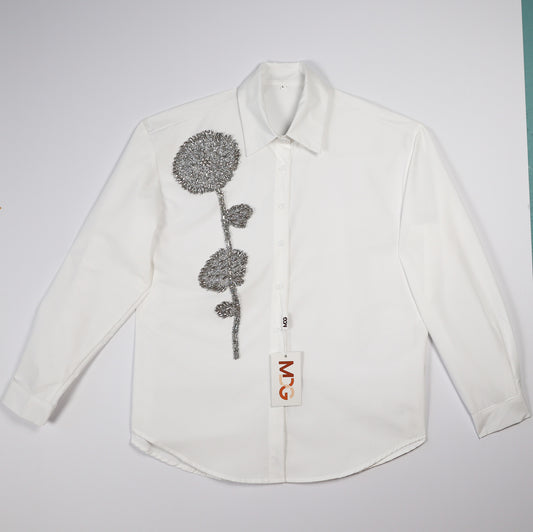 MDG Embellished Button Down Shirt
