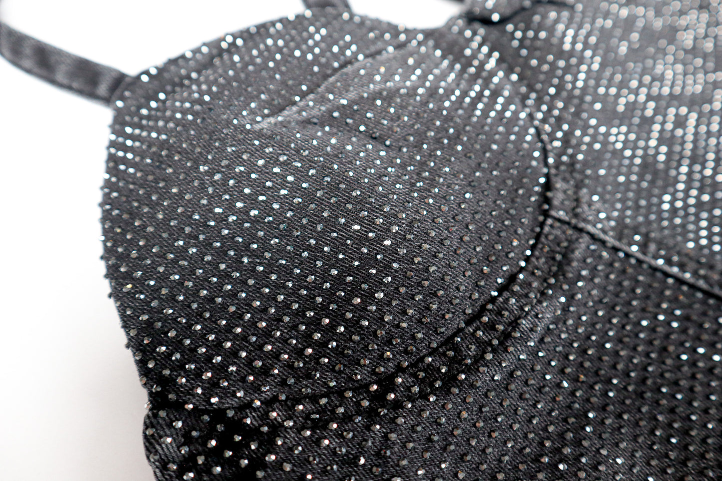 Black Star Studded Denim Maxi Dress