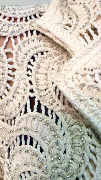 Crochet Coast Embellished Top
